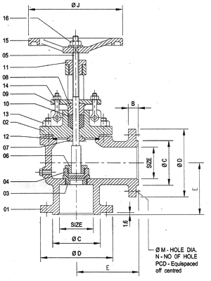 Globe Valve Flanged Type