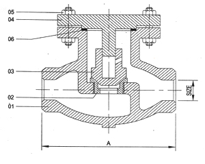 Lift Type Non Return - Valve Butt Weld End