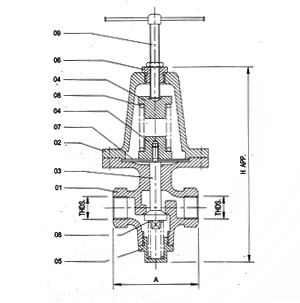 Pressure Reducing Valve Screwed End